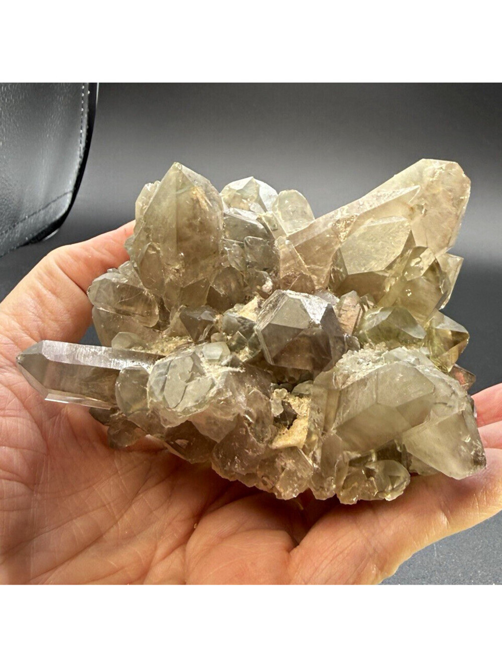 Smoky Quartz Cluster 1.210 LB (549g) Orange River South Africa Mineral Specimen